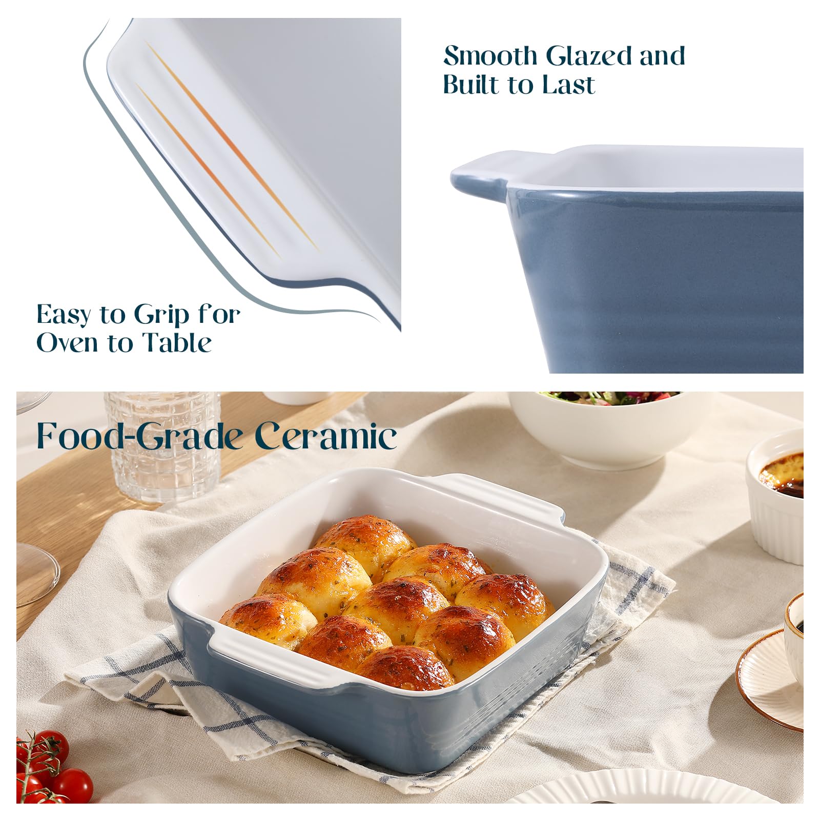 Amazon.com: DOWAN 8x8 Baking dish, Square Baking Pan